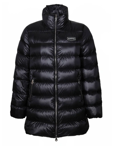 Duvetica Shiny Nylon Down Jacket In Black