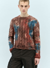 ACNE STUDIOS TIE-DYE CABLE KNIT SWEATER
