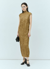 Acne Studios Crinkled Dress In Green