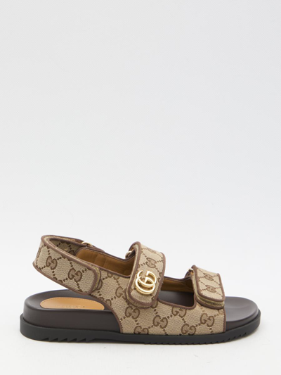 Gucci Beige Double G Sandals