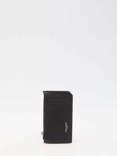 Saint Laurent Fragments Cardholder In Black