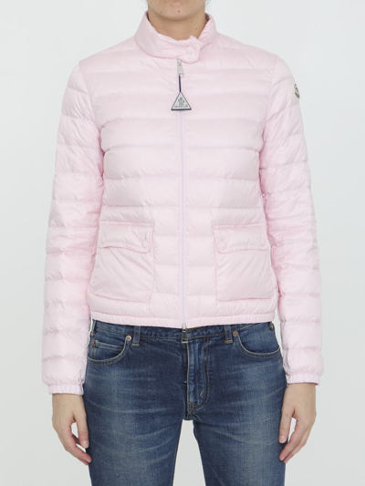 Moncler Lans Short Down Jacket In Pink