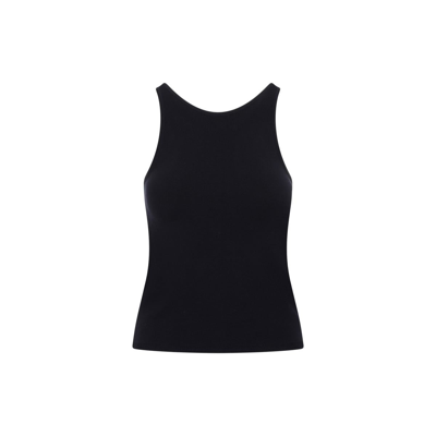 Max Mara Navy Alfeo Tank Top In Blue