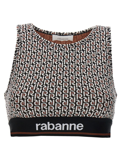 PACO RABANNE PACO RABANNE 'MONOGRAM' SPORTS TOP