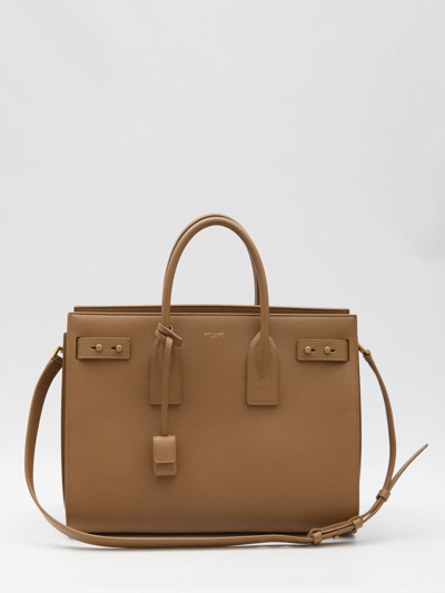 Saint Laurent Sac De Jour Medium Bag In Brown