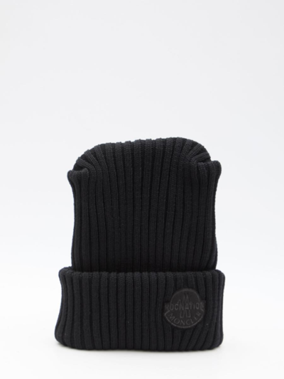 Moncler X Roc Nation Tricot Beanie In Black