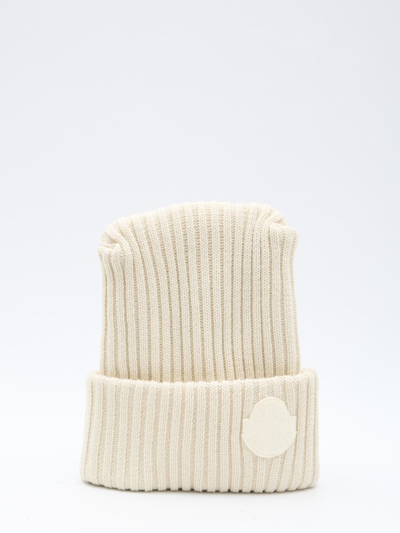 Moncler X Roc Nation Tricot Beanie In White
