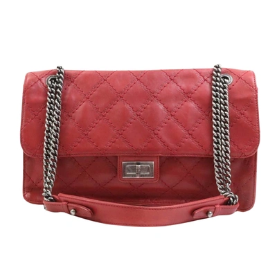 Pre-owned Chanel Matelassé Red Leather Shoulder Bag ()