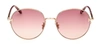 Tom Ford Ft Ft0966-k W Round Sunglasses In Bordeaux