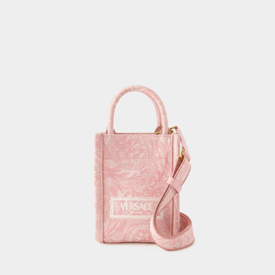 Versace Athena Mini Tote Bag -  - Cotton - Pink