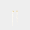 Simone Rocha Drip Earrings -  - Brass - White In White