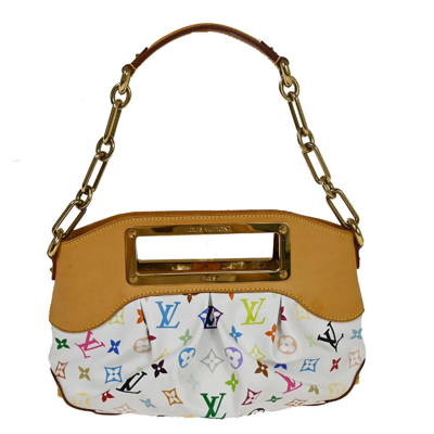 Pre-owned Louis Vuitton Judy White Canvas Shoulder Bag ()