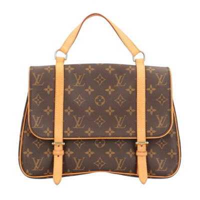Pre-owned Louis Vuitton Marelle Brown Canvas Backpack Bag ()
