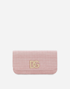 Dolce & Gabbana 3.5 Logo-plaque Clutch Bag In Pink