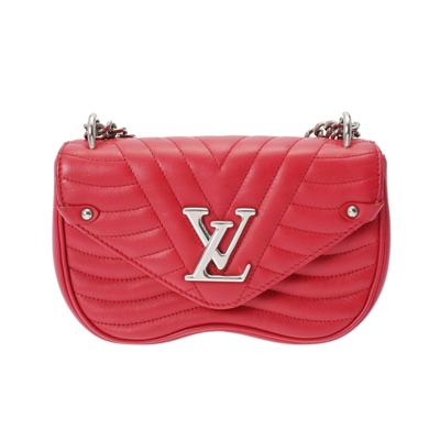 Pre-owned Louis Vuitton New Wave Red Leather Shoulder Bag ()