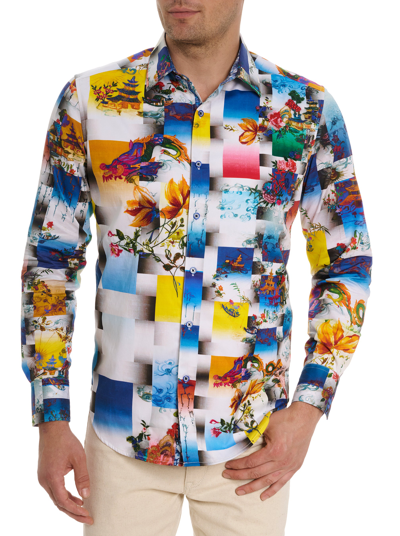 Robert Graham Koa Long Sleeve Button Down Shirt In Multi