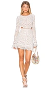 For Love & Lemons Emerie Cut Out Dress In White