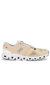 On Cloud X 3 Sneaker In Savannah & Frost
