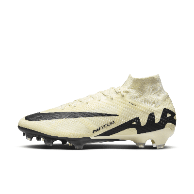 Nike Men's Mercurial Superfly 9 Elite Firm-ground High-top Soccer Cleats In Yellow