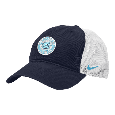 Nike Unc Heritage86  Unisex College Trucker Hat In Blue