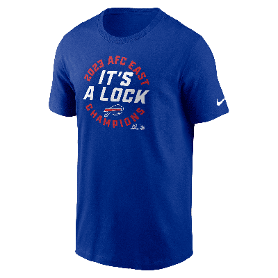 Nike Buffalo Bills 2023 Afc East Champions Trophy Collection  Men's Nfl T-shirt In Blue