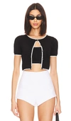 Majorelle Amy Cardi Set In Black