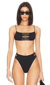 Vix Swimwear Zoe Eleonor Bikini Top In Black