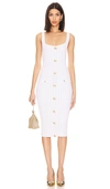 Retroféte Laney Dress In White & Gold