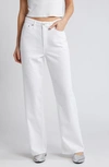 RAG & BONE FEATHERWEIGHT LOGAN MID RISE WIDE LEG JEANS