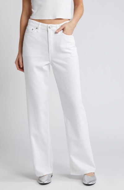 Rag & Bone Featherweight Logan Wide-leg Jeans In Optic Whit