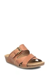 Comfortiva Gervaise Slide Sandal In Ginger Tan