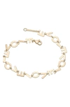 Lana Laser Love Chain Bracelet In Gold