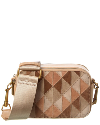 Dolce Vita Patchwork Leather Camera Bag In Brown