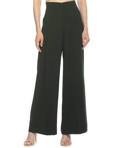 Alexia Admor Jayden Contrast Wide Leg Tweed Pant In Black