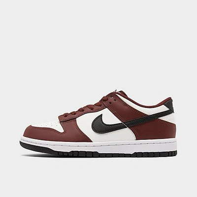 Nike Big Kids' Dunk Low Casual Shoes In Dark Team Red/summit White/white/black