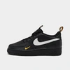 Nike Big Kids' Air Force 1 Lv8 Casual Shoes In Black/white/university Gold