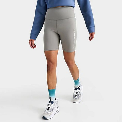 Nike Women's One Swoosh High-waisted 7" Biker Shorts In Dark Stucco/sail