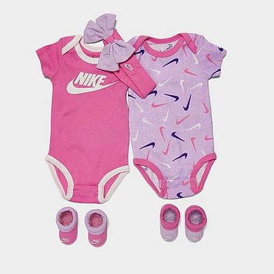 Nike Babies'  Girls' Infant Swooshfetti 5-piece Box Set In Pink/purple