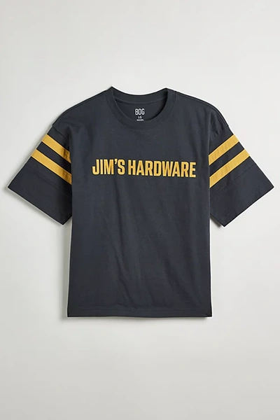 Bdg Jim's Hardware Tee In Washed Black, Men's At Urban Outfitters