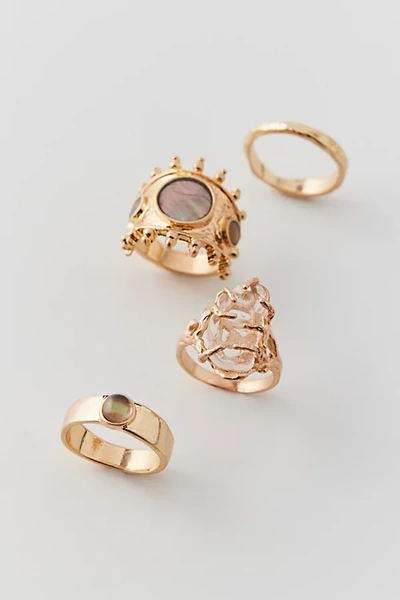Urban Outfitters Ophelia Ring Set In Gold, Women's At