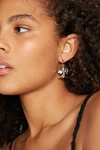 URBAN OUTFITTERS DEVIL CHARM HOOP EARRING IN SILVER, WOMEN'S AT URBAN OUTFITTERS