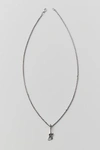 URBAN OUTFITTERS UNLUCKY 13 PENDANT NECKLACE IN SILVER, MEN'S AT URBAN OUTFITTERS