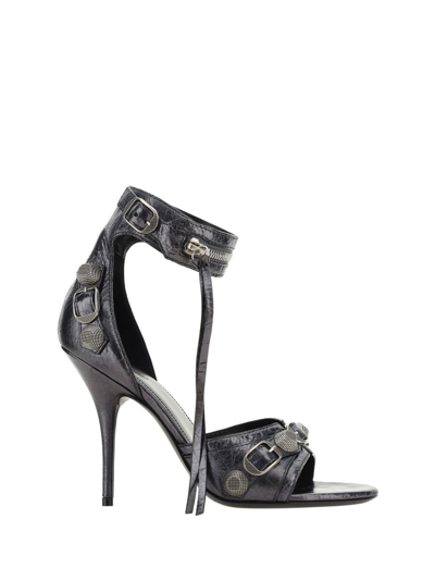 Balenciaga Sandals In Steelgrey/silver