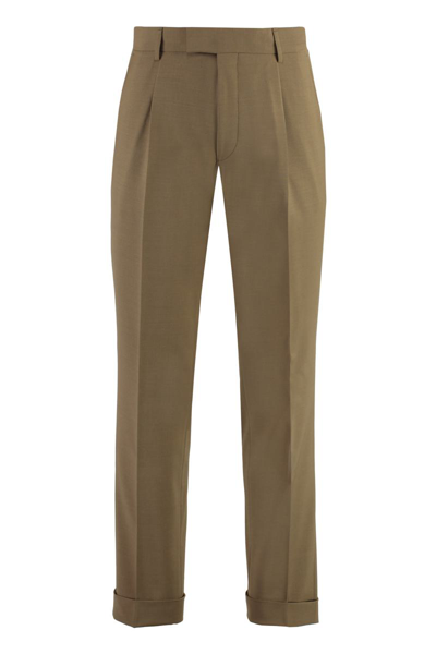 Hugo Boss Slim Fit Chino Trousers In Brown