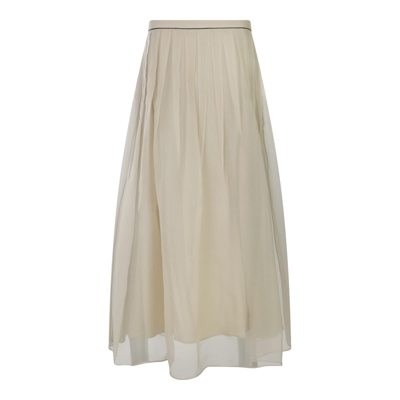 Brunello Cucinelli Skirts Beige