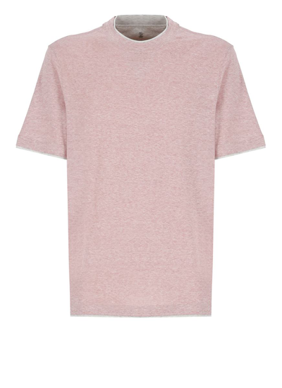 Brunello Cucinelli T-shirts And Polos Pink