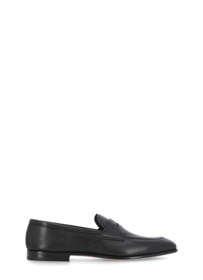 Church's Parham Leather Penny Loafers In Black