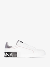 Dolce & Gabbana Leather Classic Low Top Sneakers Women's Shoes In White