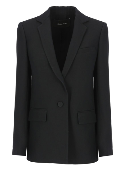 Fabiana Filippi Single-breasted Blazer In Black