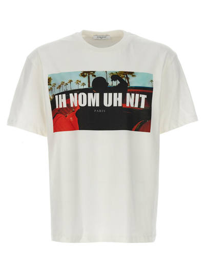 Ih Nom Uh Nit Palms And Car T-shirt In Blanco